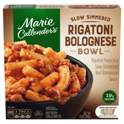 Marie Callender's Rigatoni Bolognese Bowl Frozen Meal