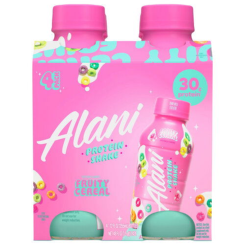 Alani Protein Shake, Fruity Cereal, 4 Pack