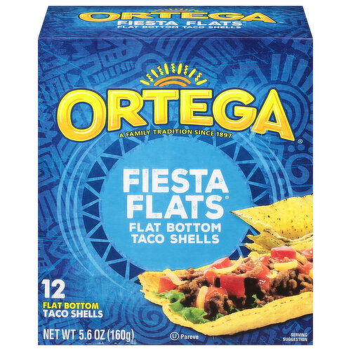 Ortega Fiesta Flats Flat Bottom Taco Shells