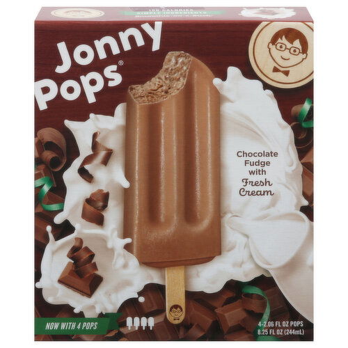 Jonny Pops Ice Pops, Chocolate Fudge