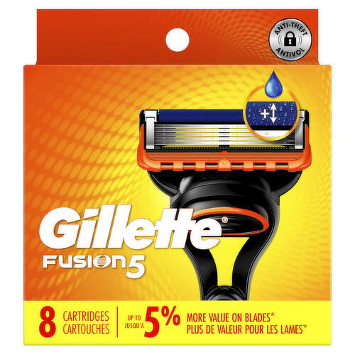 Gillette Gillette Fusion5 Fusion5 Razor Refills for Men, 8 Razor Blade Refills