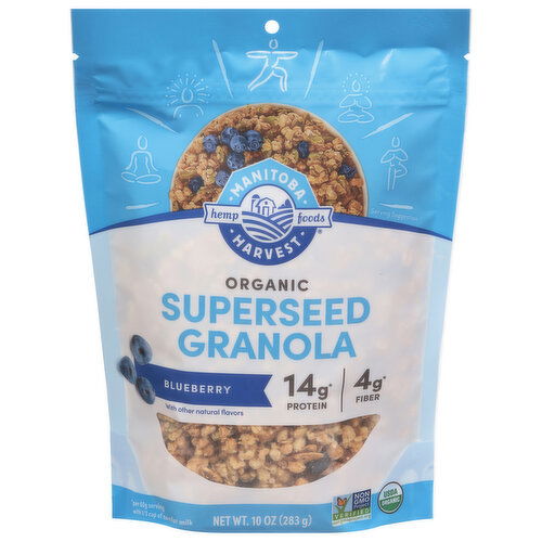 Manitoba Harvest Hemp Yeah! Granola, Organic, Blueberry