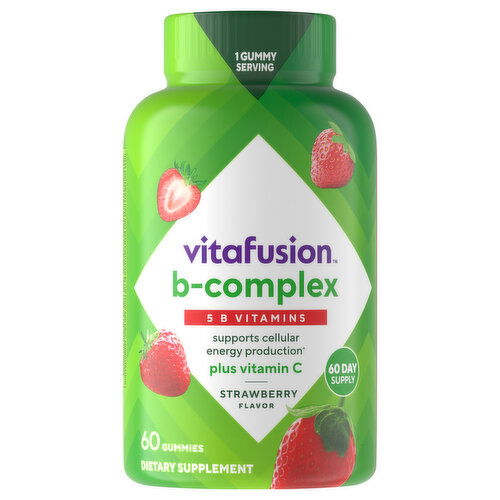 Vitafusion Gummies 5 B Vitamins Strawberry Flavor B-Complex