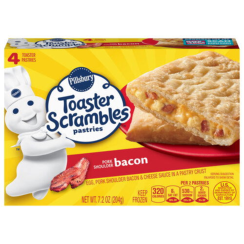 Pillsbury Toaster Scrambles Pork Shoulder Bacon Toaster Pastries