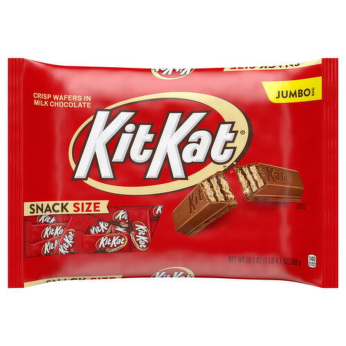 Kit Kat Crisp Wafers, in Milk Chocolate, Snack Size, Jumbo Bag