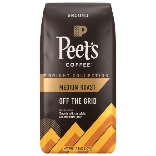 Peet's Coffee Bright Collection Coffee, Ground, Medium Roast, Off the Grid