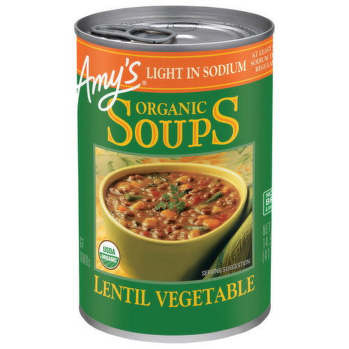 Amy's Soups, Organic, Light in Sodium, Lentil Vegetable