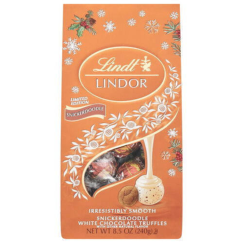 Lindt Lindor White Chocolate Truffles, Snickerdoodle