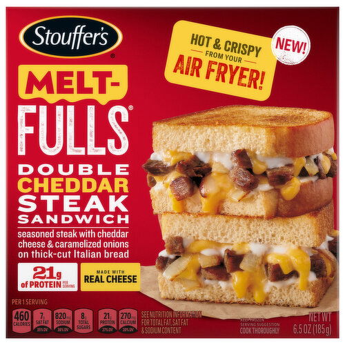 Stouffer's Melt-Fulls Double Cheddar Steak Sandwich