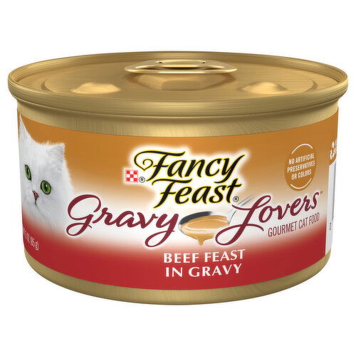 Fancy Feast Gravy Lovers Cat Food, Gourmet, Beef Feast in Gravy