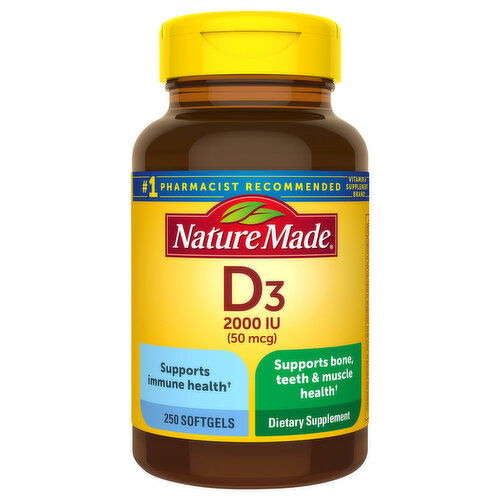 Nature Made 2000 IU (50 mcg) Vitamin D3