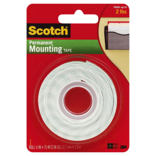 Scotch Tape, Permanent Mounting