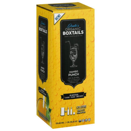 Drake's Organic Spirits Boxtails Cocktails, Mango Punch