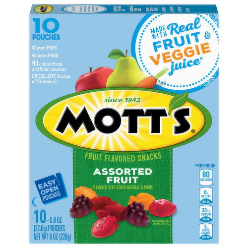 Mott's Assorted Fruit Fruit Flavored Snacks