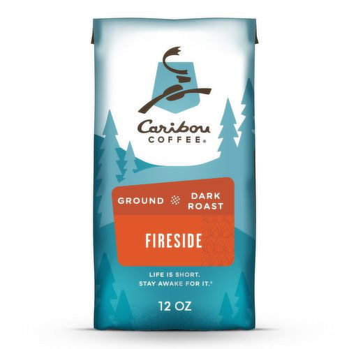 Caribou Coffee Fireside Blend Dark Roast Ground Coffee