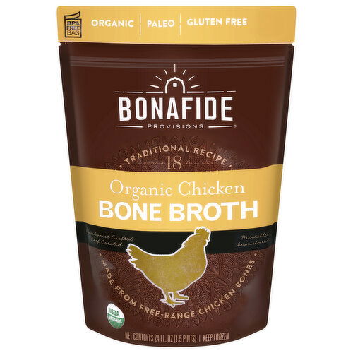 Bonafide Provisions Bone Broth, Organic, Chicken