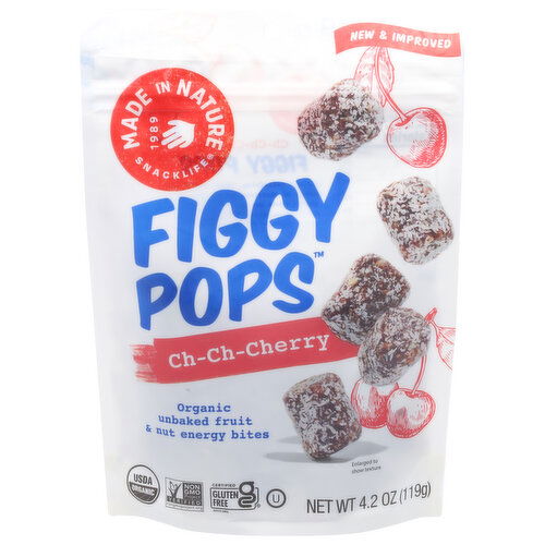 Made in Nature Figgy Pops Energy Bites, Fruit & Nut, Unbaked, Ch-Ch-Cherry