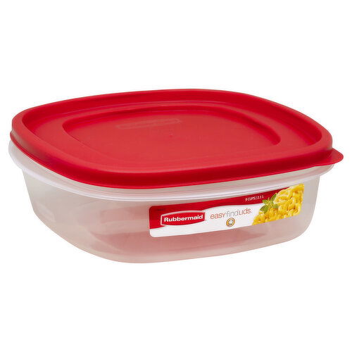 Rubbermaid Easy Find Lids Container + Lid, 9 Cups