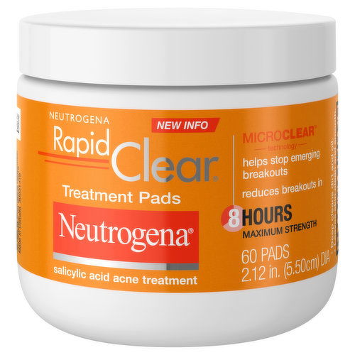 Neutrogena Rapid Clear Acne Treatment Pads, Salicylic Acid