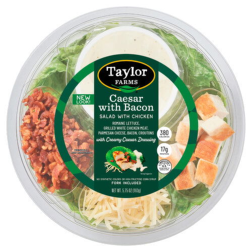 Taylor Farms Salad, with Chicken, Caesar with Bacon