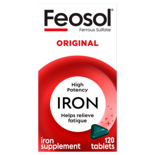 Feosol Ferrous Sulfate Iron, High Potency, Tablets, Original