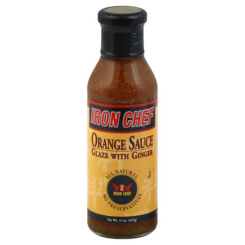 Iron Chef Orange Sauce, Glaze with Ginger