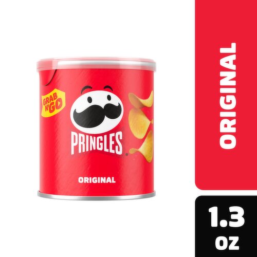 Pringles Potato Crisps Chips, Original, Grab N' Go