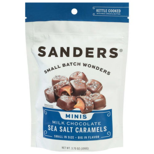 Sanders Sea Salt Caramels, Milk Chocolate, Minis