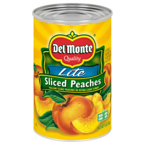 Del Monte Peaches, Sliced, Lite