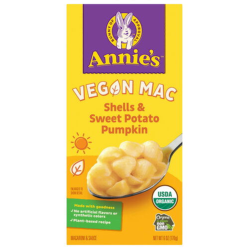Annie's Vegan Mac Shells & Sweet Potato Pumpkin Macaroni & Sauce