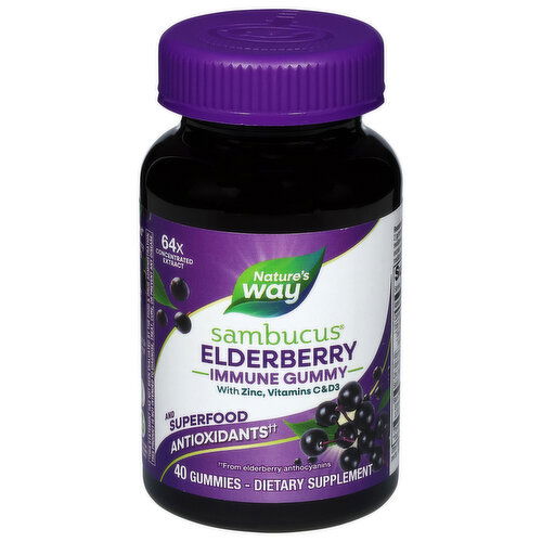 Nature's Way Sambucus, Gummies, Elderberry