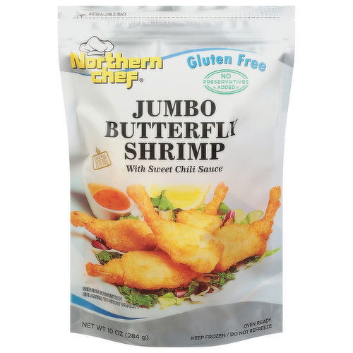 Northern Chef Butterfly Shrimp, Jumbo