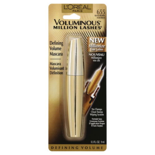 L'Oreal Voluminous Mascara, Black Brown 655