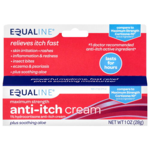 Equaline Maximum Strength Plus Soothing Aloe Anti-Itch Cream