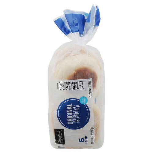 Essential Everyday English Muffins, Original, Pre-Sliced