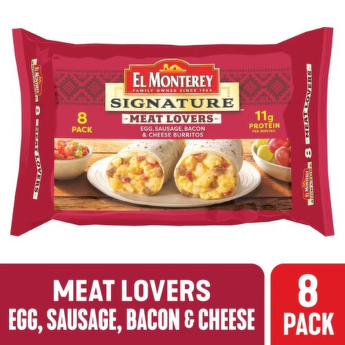 El Monterey Signature Burritos, Meat Lovers