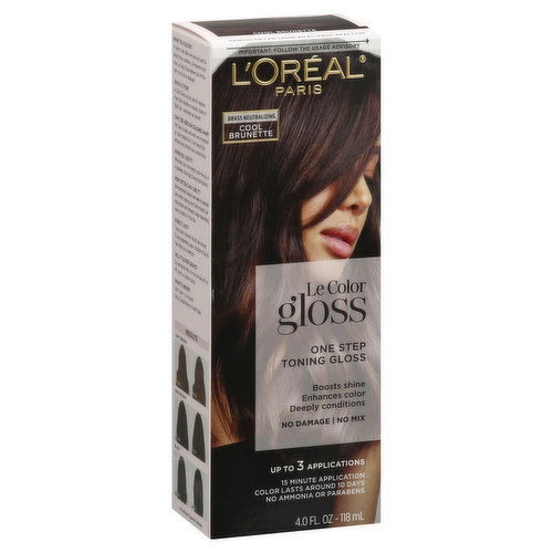 Le Color Gloss Toning Gloss, One Step, Cool Brunette, Le Color Gloss