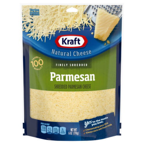 Kraft Cheese, Parmesan, Natural, Finely Shredded