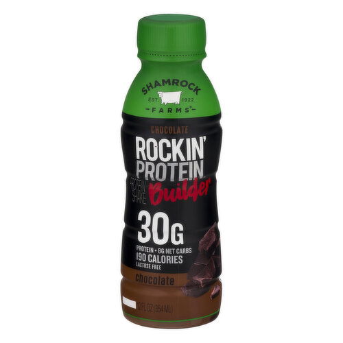 Shamrock Farms Rockin' Protein Builder Protein Shake, Chocolate