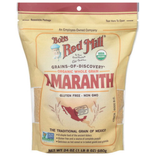 Bob's Red Mill Amaranth, Organic, Whole Grain