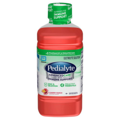 Pedialyte AdvancedCare Electrolyte Solution, Cherry Punch