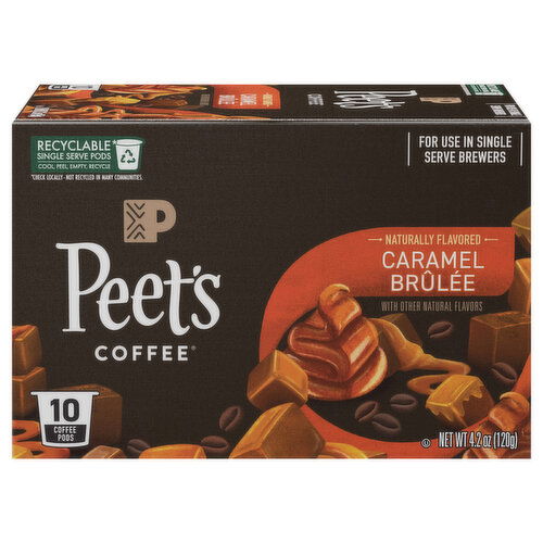 Peet's Coffee Coffee, Caramel Brulee, K-Cup Pods
