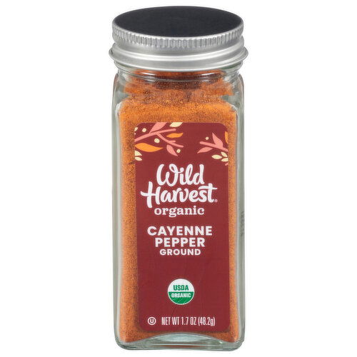 Wild Harvest Cayenne Pepper, Organic, Ground