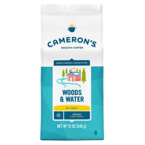 Cameron's Coffee Bag, Woods & Water Light Roast Ground Coffee