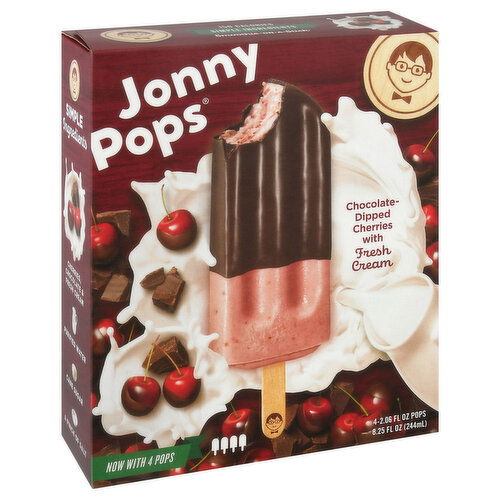 Jonny Pops Chocolate-Dipped Cherries with Fresh Cream