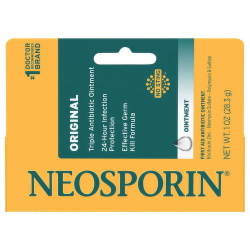 Neosporin Ointment, Triple Antibiotic, Original, No Sting