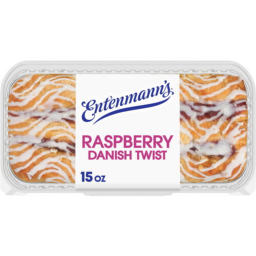 Entenmann's Shelf-Stable Raspberry Danish Twist, 15 oz