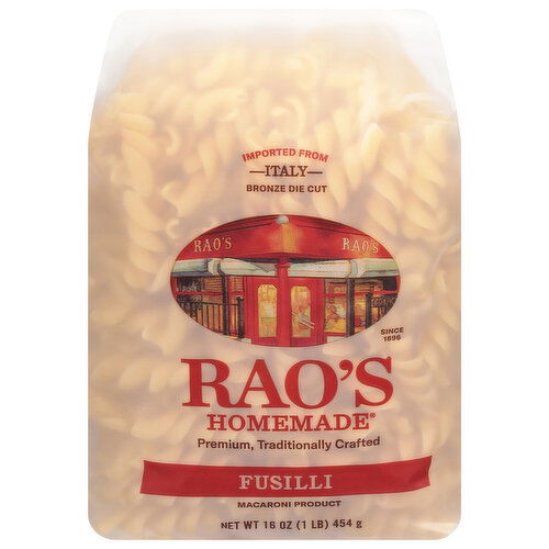 Rao's Homemade Fusilli, Bronze Die Cut