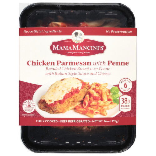 MamaMancini's Chicken Parmesan with Penne