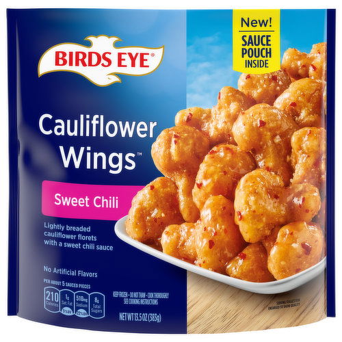 Birds Eye Sweet Chili Cauliflower Wings, Frozen Vegetable